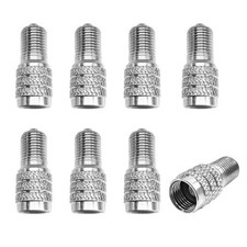 SHMZK 8 PCS Double Seal Flow Through Valve Stem Cap, Tire 8pcs
