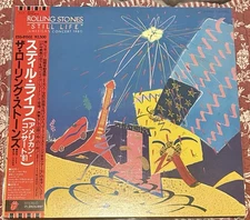 Japanese Pressed Rolling Stones Still Life With OBI & Lyric Sheet W/ Poster