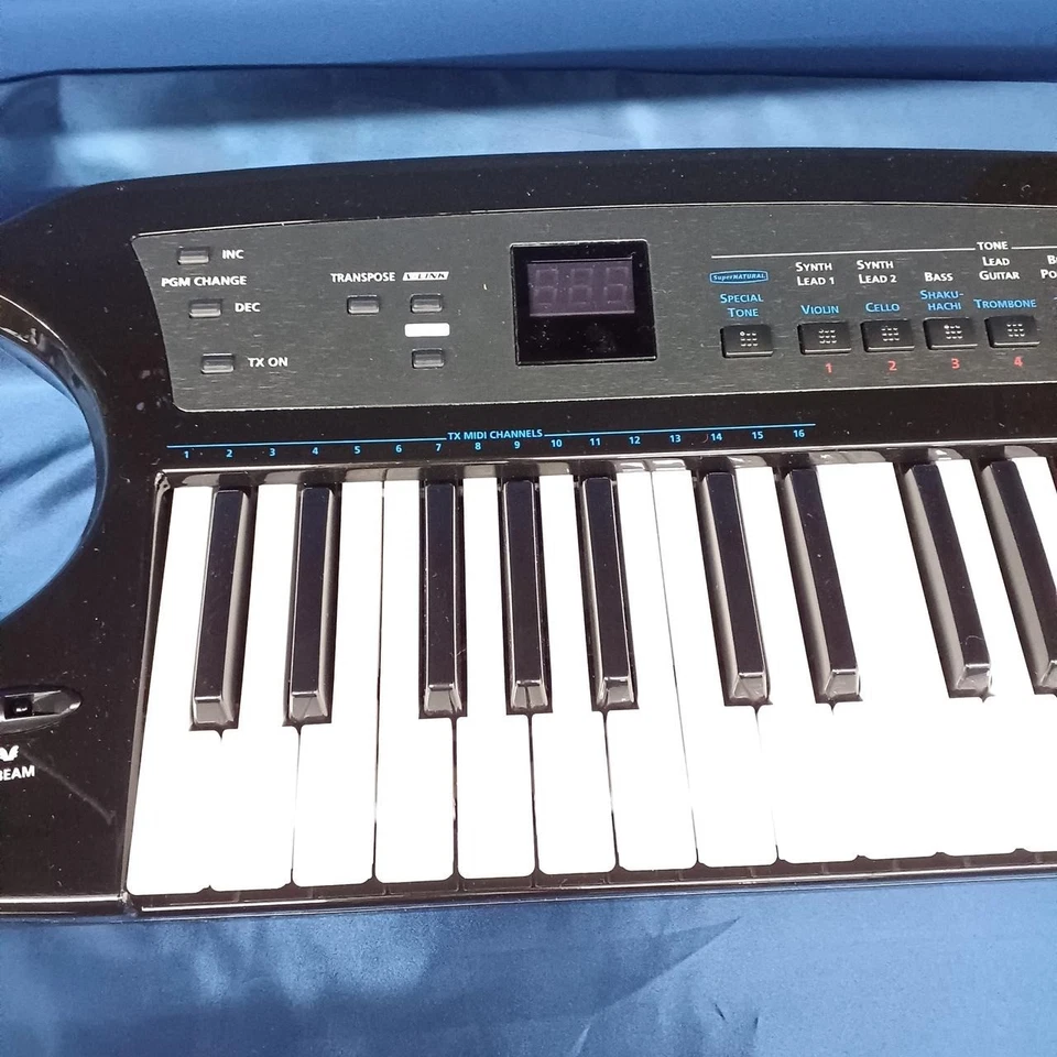 Roland AX-Synth BK Keytar Synthesizer with Soft Case Used Tested Working Japan - Image 3 of 4