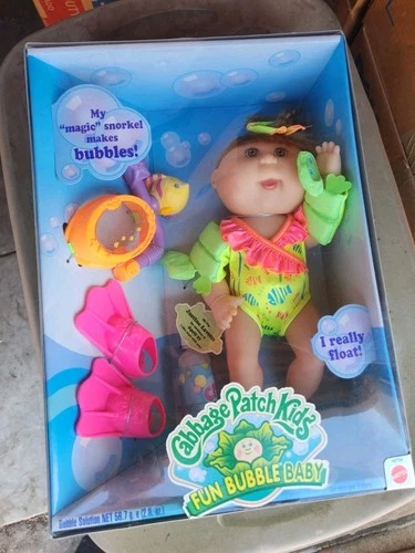 Cabbage Patch Kids Fun Bubble Baby Doll Playset 12" Blonde Curly Hair w/ Access…