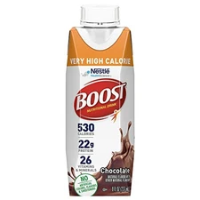 Boost Very High Calorie Chocolate Nutritional Drink � 22g Protein, 530 Nutrient