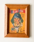 1992 Nolan Ryan Signed Limited Edition Framed Card Baseball Fossil Set No watch