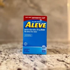 1 Unit-Aleve Soft Grip Arthritis Cap Naproxen Sodium Caplets, 270ct*NEW-FREESHIP