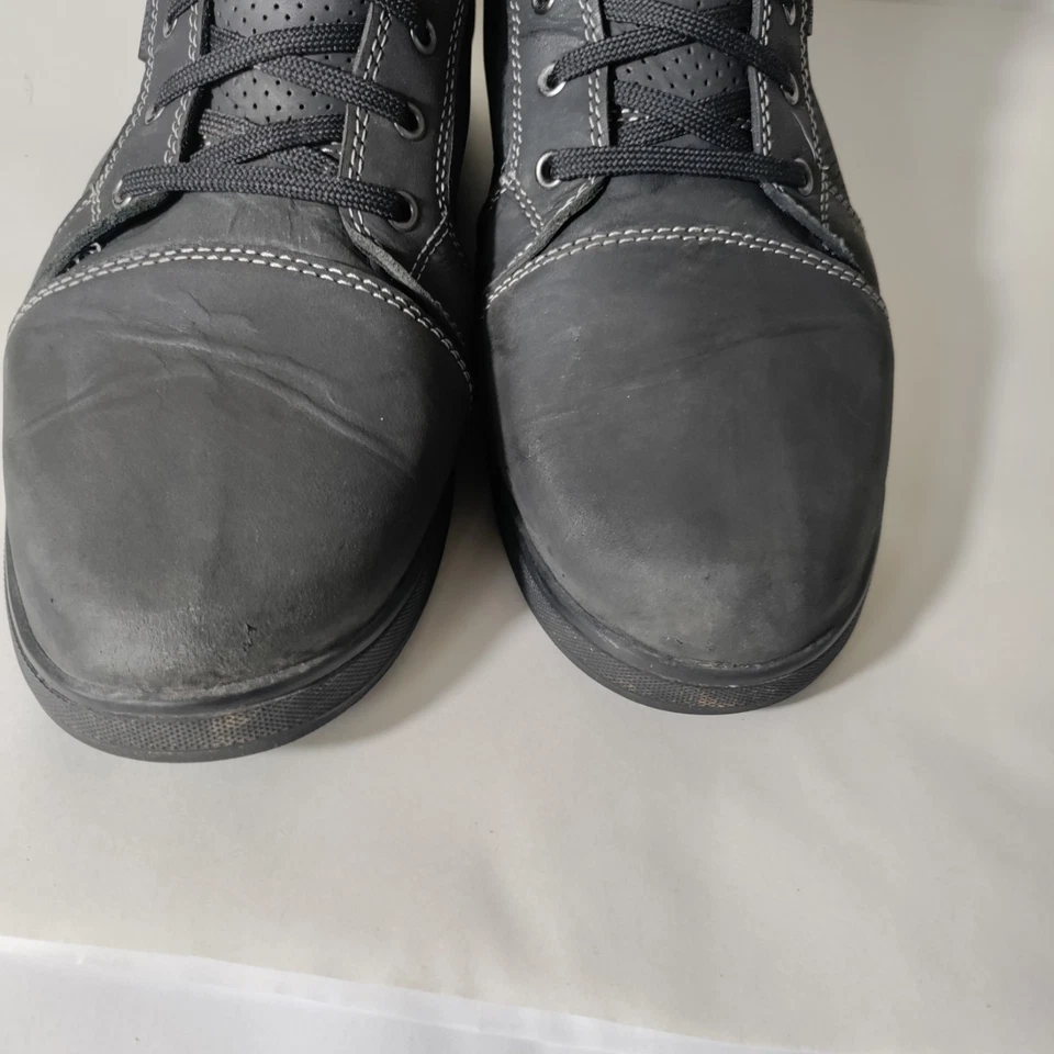 Botas de motocicleta Indie Ridge The Knight de cuero negro para hombre ventiladas talla 13 Foto 4 de 4