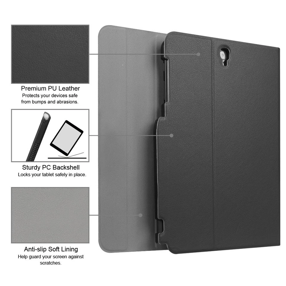 Keyboard Case for Samsung Galaxy Tab S3 9.7 2017 (Model SM-T820/T825/T827), S... - Image 4 of 4