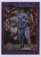 2024 Topps Series 2 Purple Foil 119/799 Irving Lopez #573 14kt