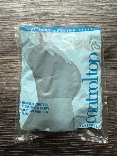 Silkies Control Top Sheer Pantyhose Mocha New - Picture 1 of 2
