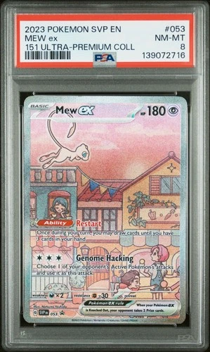 2023 POKEMON SVP EN-SV BLACK STAR PROMO 151 ULTRA-PREM COLL #053 MEW EX PSA 8