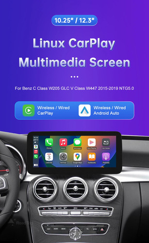 Wireless Carplay Linux Screen for Mercedes Benz GPS Android Auto Car Multimedia - Picture 8 of 24
