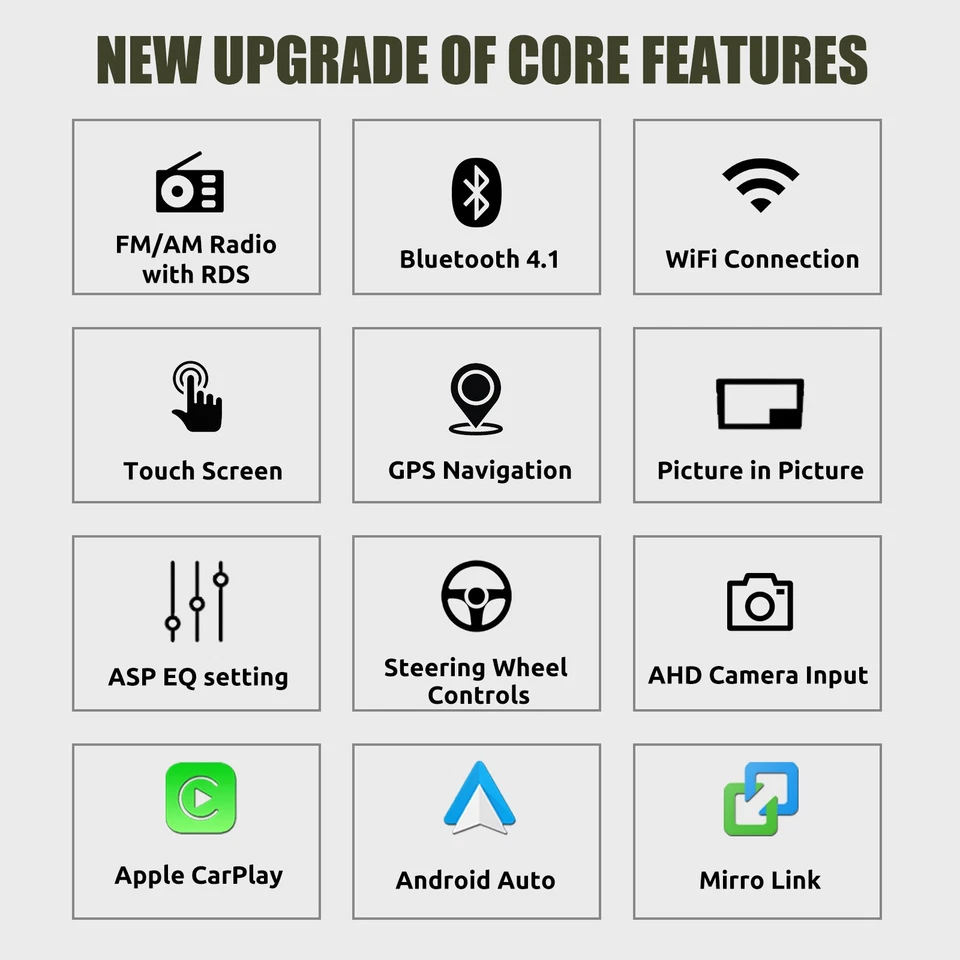 64G For GMC Yukon Chevy Silverado Sierra Car Stereo Android 14 GPS Nav BT+Camera - Image 3 of 4