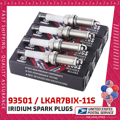 #ad OEM Set of 4 93501 LKAR7BIX11S Spark Plug Iridium For Acura Honda Subaru Mazda $21.99