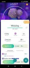 Pokemon Weezing With Moveset (Acid) - TRADE - Read Item Description