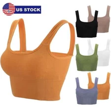 Women Bralette Bra Bustier Crop Top Ladies Camisole Cami Vest Tank Yoga Bralet