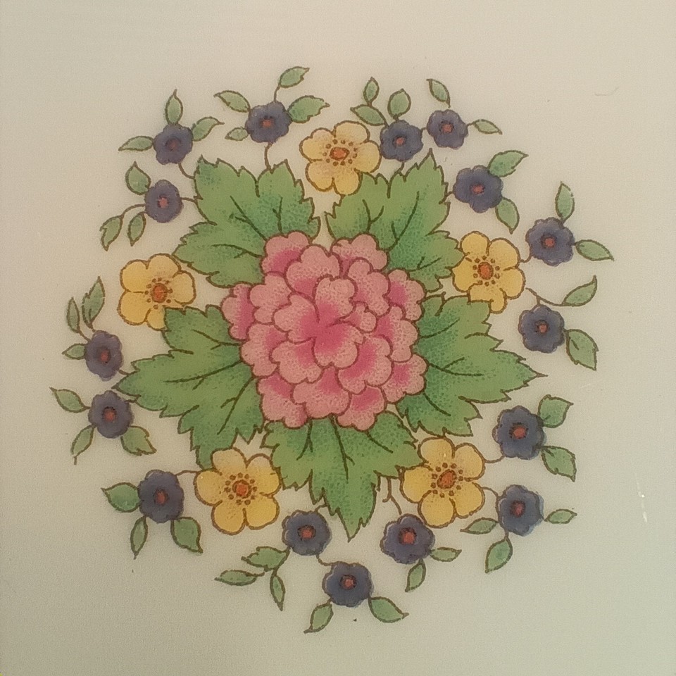 Lenox MONTICELLO Accent Plate 9" Teal Green Floral Vintage Gold Leaf C