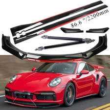 For Porsche 911 Carrera GT Front Bumper Lip Spoiler Splitter /Side /Skirt Body
