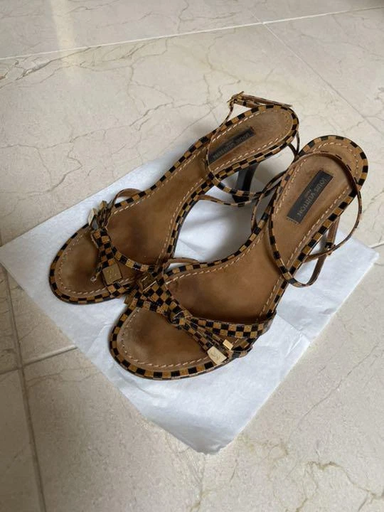 louis vuitton damier sandal 36 | eBay