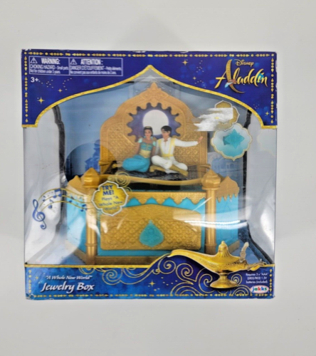 Boîte à bijoux filles musicales Disney Aladdin un tout nouveau monde avec bague NEUF scellé - Photo 1 sur 10