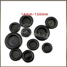 Blanking Rubber Grommets Closed Blind Plugs 14mm - 150mm Protect Plug Bung Black