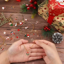 Gold Enamel Jewelry Making Charms Pendant for DIY