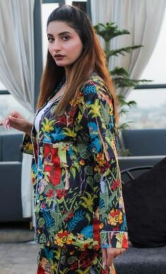 Indian Block Print Long Sleeve Pajamas Set For Women Best Gifts For Her