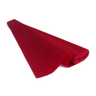 Feines Krepppapier Rolle 60g 50cm breit x 250cm lang rot (Farbton 319)
