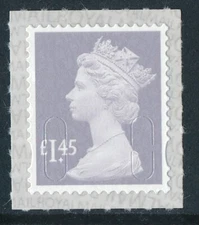 sgU2943 2018 "M18L" - £1.45 Dove Grey MACHIN Single Stamp SBP2i fm Counter Sheet