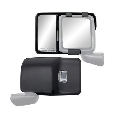 Snap & Zap Custom Fit Towing Mirror Pair - Fits ONLY THESE MODELS - 2018 Jeep...
