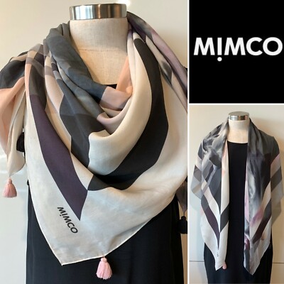 Designer Scarf Mimco Silk Scarf Mimco Botanic Silk Scarf David Jones