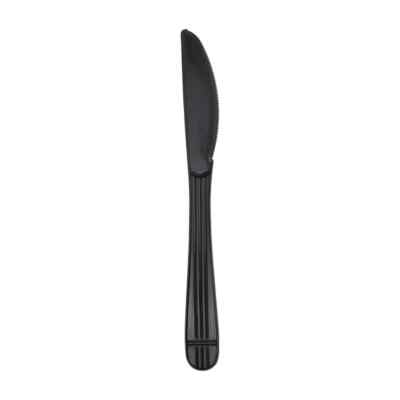 Karat PP Plastic Premium Extra Heavy Weight Knives - Black - 1,000 ct, U2061B