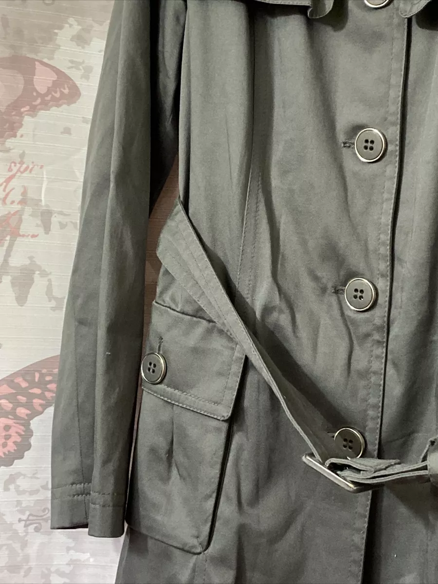 Dark gray trench clearance coat