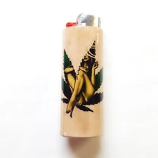 Mary Jane Woman Lighter Case Holder Sleeve Cover Fits Bic Lighters