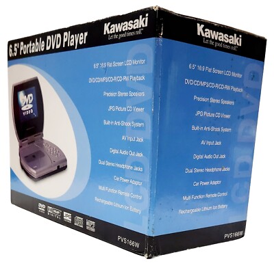 Kawasaki Portable DVD Player DVD/CD/MP3/CD-R/CD-RW Playback Remote