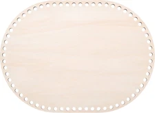 1Pc Wooden Bag Bottom Oval Natural Wood Base Shaper 13.7X9.8"/35X25Cm Crochet Ba