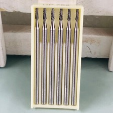 6 pezzi frese per laboratorio odontotecnico frese in acciaio al tungsteno per manipolo basso S33 016 (HP702)