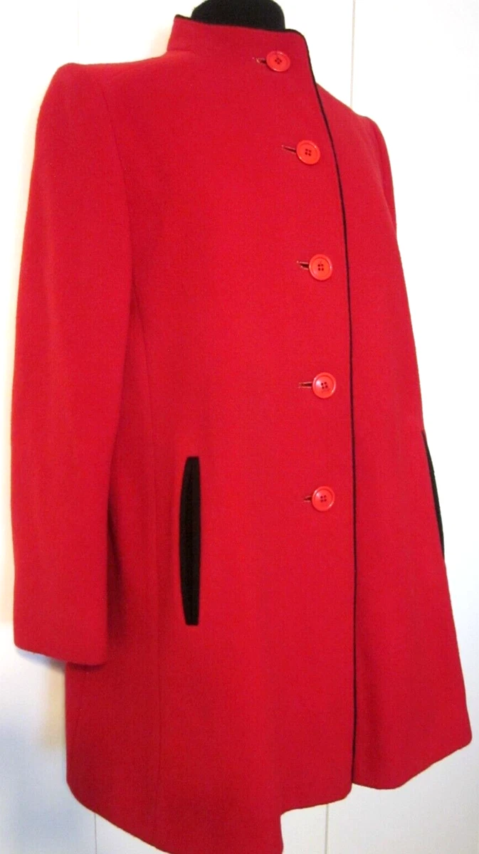 Red three quarter length best sale coat