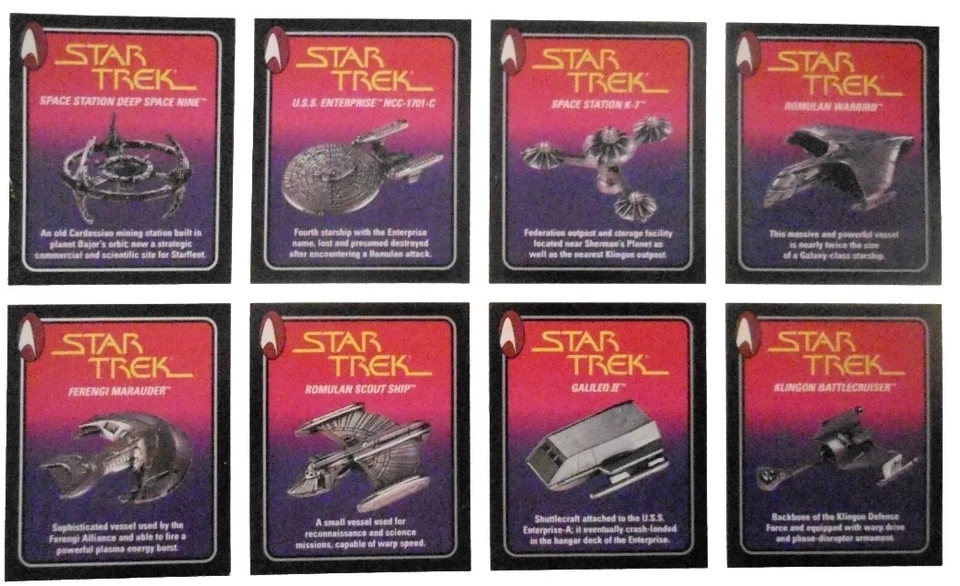Galoob Micro Machines Star Trek Multi-Color Starships TOS TMP TNG DS9 Voyager - Image 3 of 4