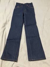 Vintage LEVIS 416-0617 Saddleman Boot Jeans Boys Size 11 Slim ORANGE TAB READ