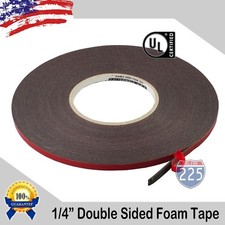 1/4" Wide Double Sided acrylic Foam High Strength Adhesive Tape 60 Foot Roll USA