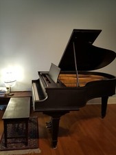 Chickering Sons 1930 Baby Grand Piano 142241G Authentic Soundboard Decal Ebony