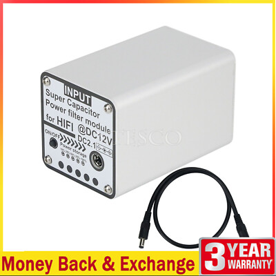 12V 5F Super Capacitor Power Filter Module for Hifi Line Filter EMI Filter DC2.1