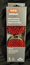 OXO Softworks Nylon Grill Brush Replacement Heads, Brush Refill