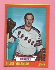                       1973-74 TOPPS GILLES VILLEMURE HOCKEY CARD #153  EX / NRMT