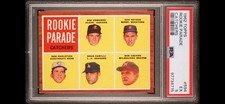 BOB UECKER 1962 TOPPS BASEBALL ROOKIE CARD #594 PSA 5 EX HOF MILWAUKEE RC. rookie card picture