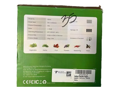 Ahopegarden 10 Pods Indoor Garden Intelligent Planter Hydroponics Growing System