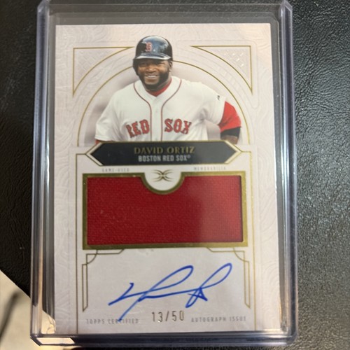 2025 Topps Definitive David Ortiz Red Sox HOF GU Patch AUTO 13/50
