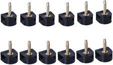 6 Pairs Black Durable U-Shape Heel Tips Replacement High Heel Caps Protectors Sh