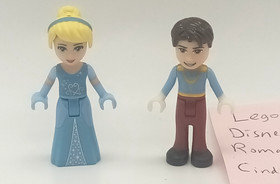 Lego Disney 41055 Castle Cinderella Prince Charming Minifigures Only DP008 DP009