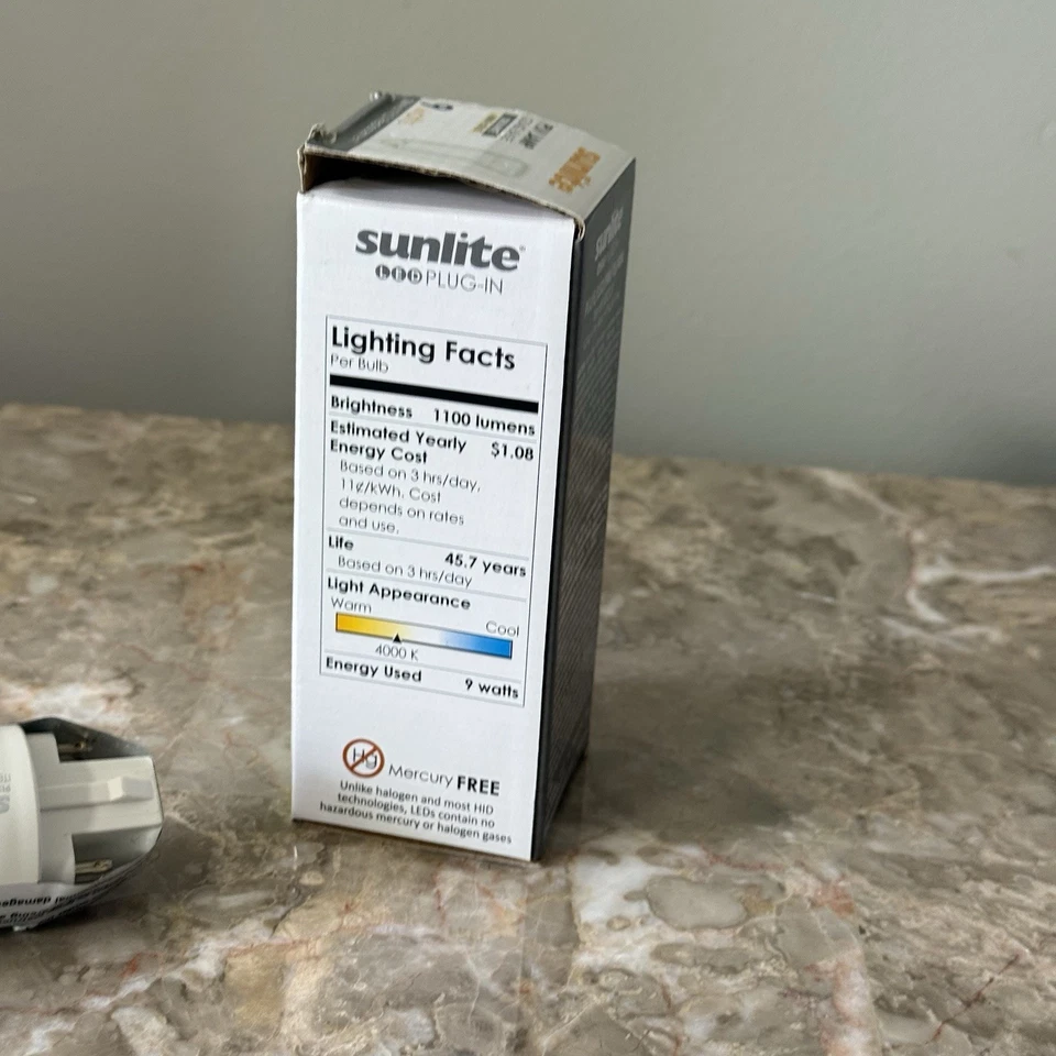 Sunlite Led PLV Lamp G24Q Base cool white 4000K 9 Watts Plug & Play New - Image 2 of 3