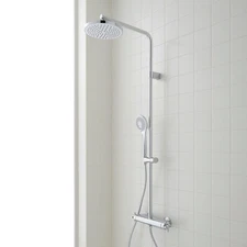 Signature Hardware SH441121CP Hollybrook Thermostatic Exposed Pipe Shower System