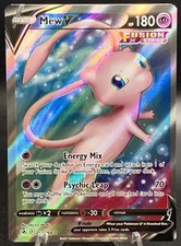 Mew V 250/264 UR - Pokémon Fusion Strike Ultra Rara Arte Alternativa Segreta Rara NM